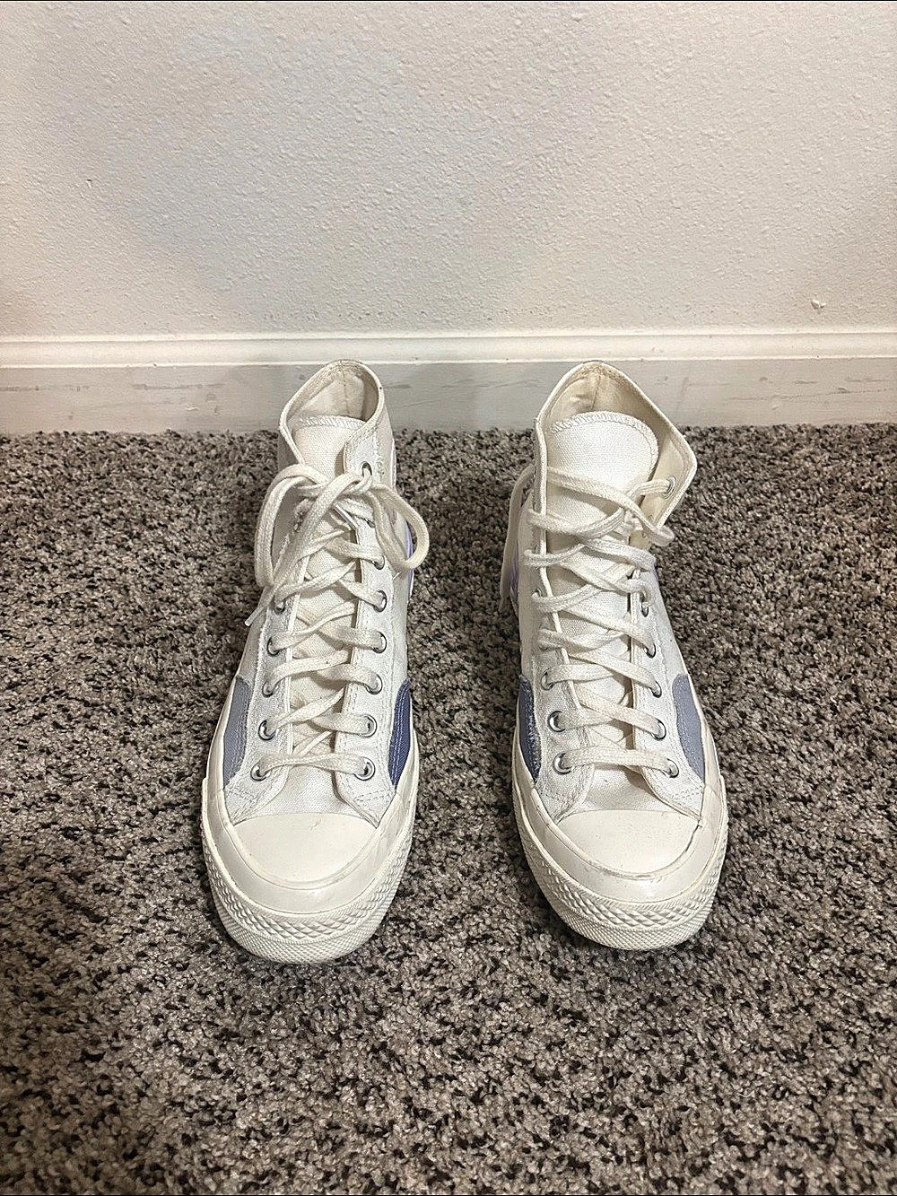 Converse Chuck 70 Plus High Top High Top Sneakers in White & Purple